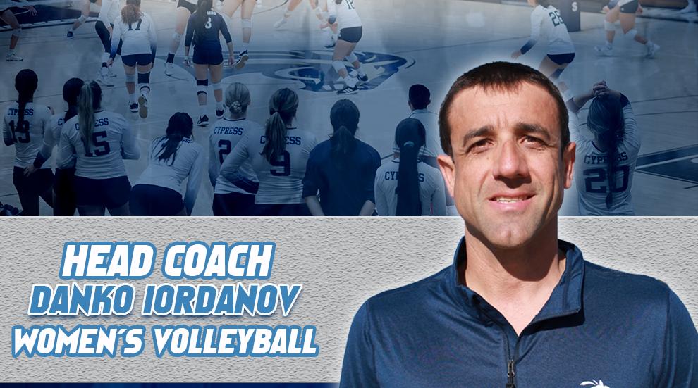 Cypress Chargers Welcome New Head Women's Volleyball Coach Danko Iordanov