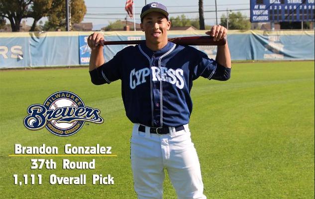 Four Chargers Selected in 2015 MLB Draft