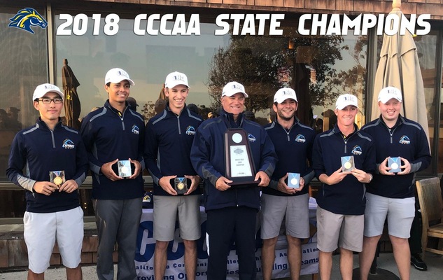 Men's Golf Captures 2018 CCCAA State Title; First in Program History