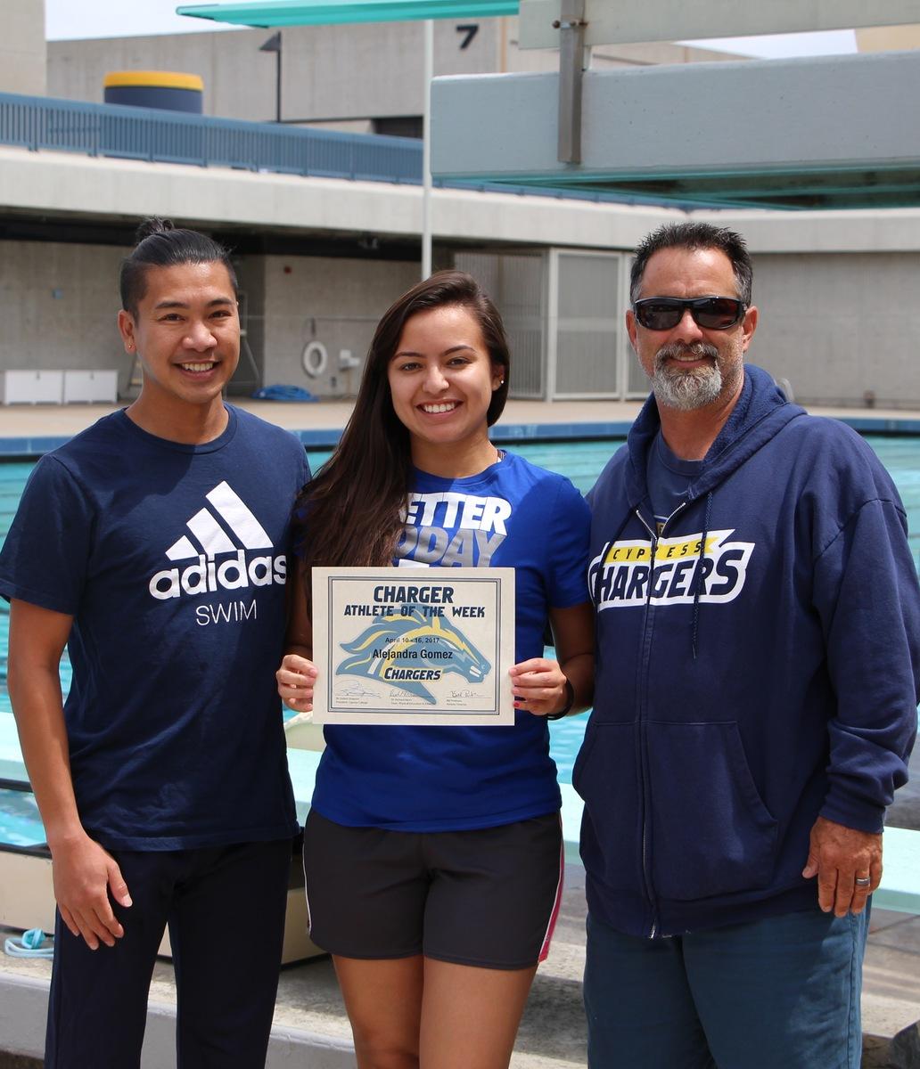 Alejandra Gomez Earns Charger of the Week (Apr. 10-16)