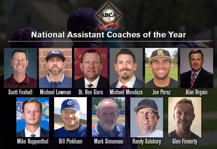 Former Assistant Coach and Athletic Director, Bill Pinkham, Selected as 2021 ABCA Assistant Coach of the Year