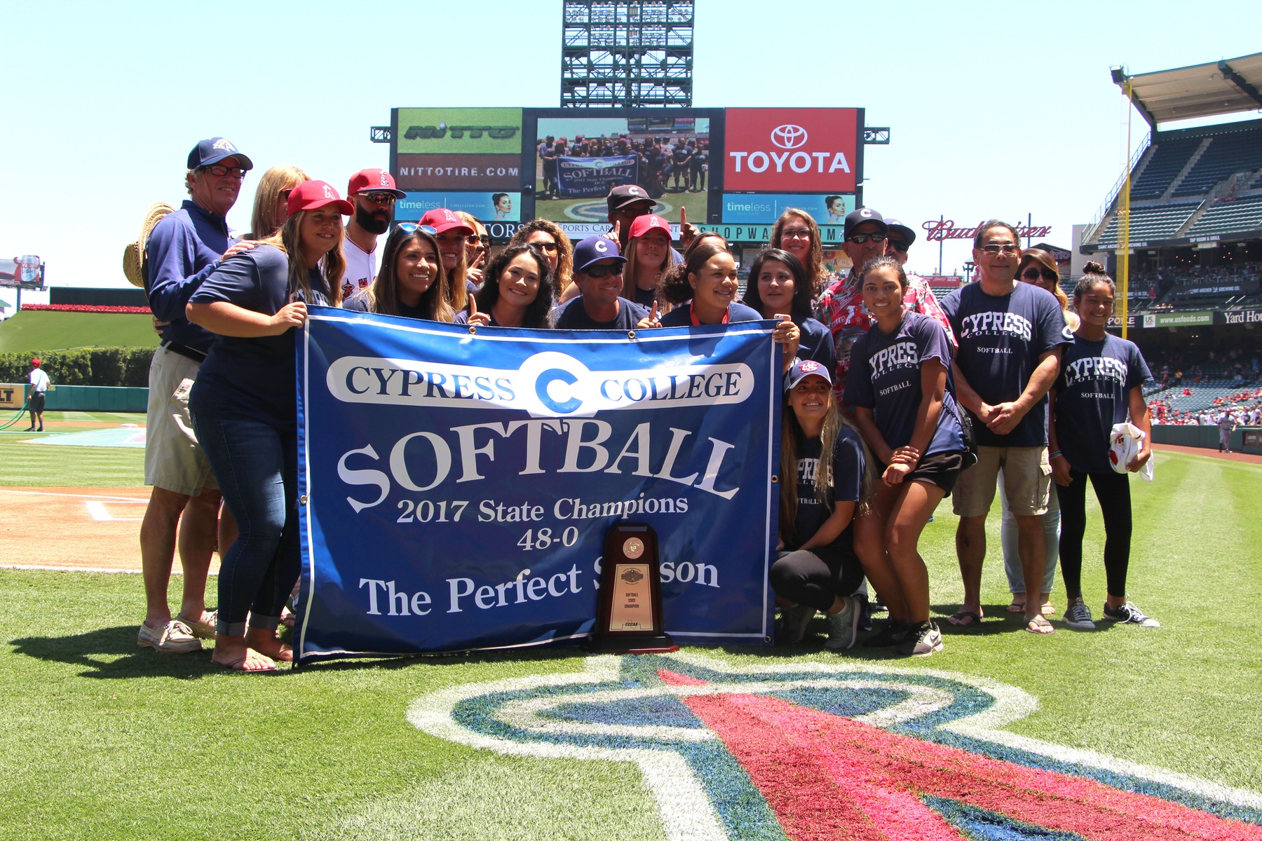 State Champion Chargers Honored at Angel Stadium