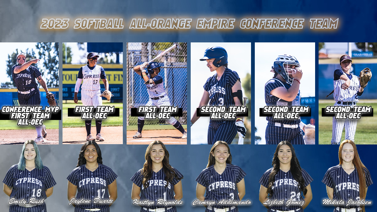 Six Cypress Softball Players Earn OEC Honors and Coaches Win Staff of the Year