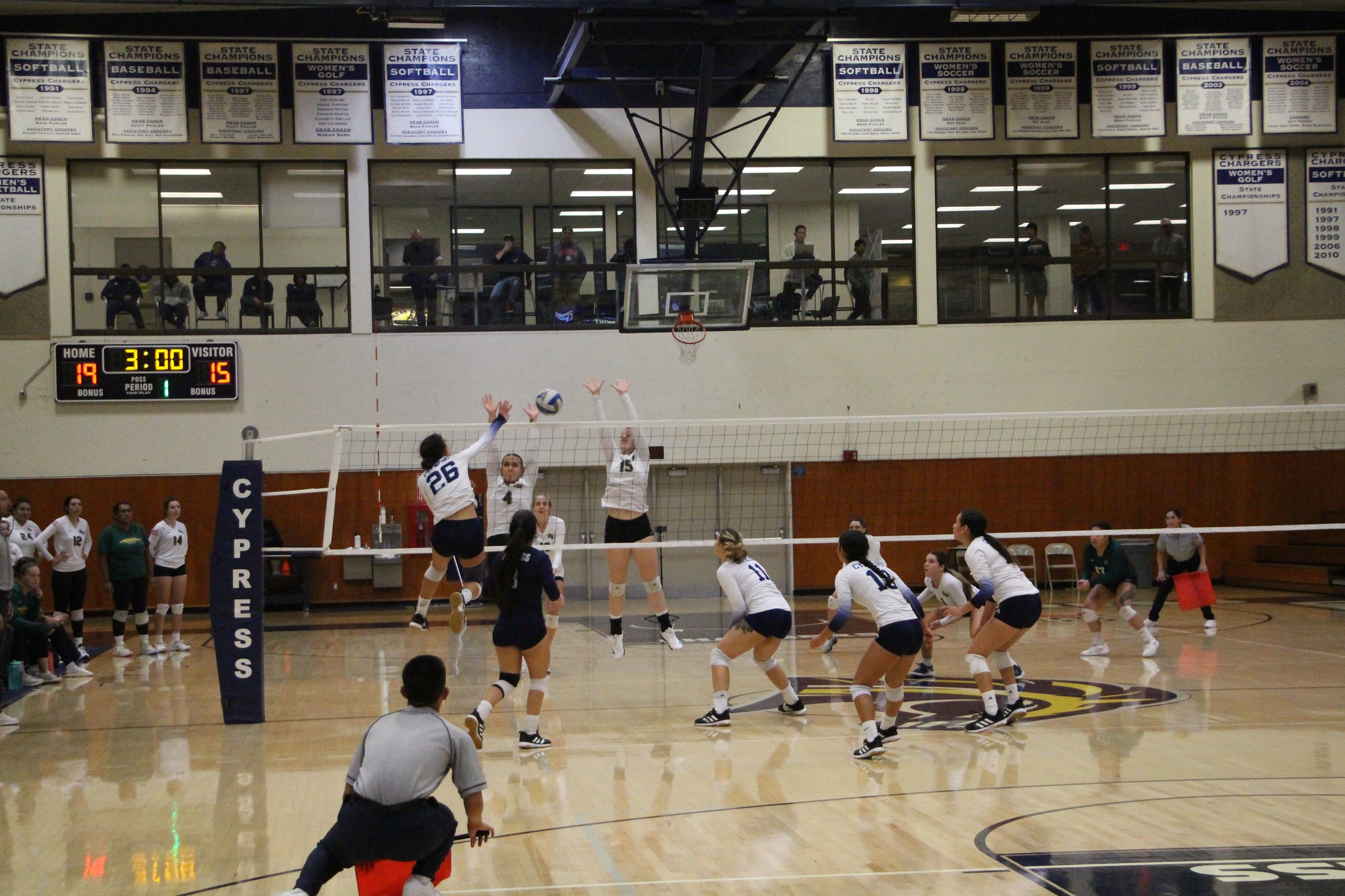 Cypress Volleyball Earns a Victory in Last Home Game of Regular Season